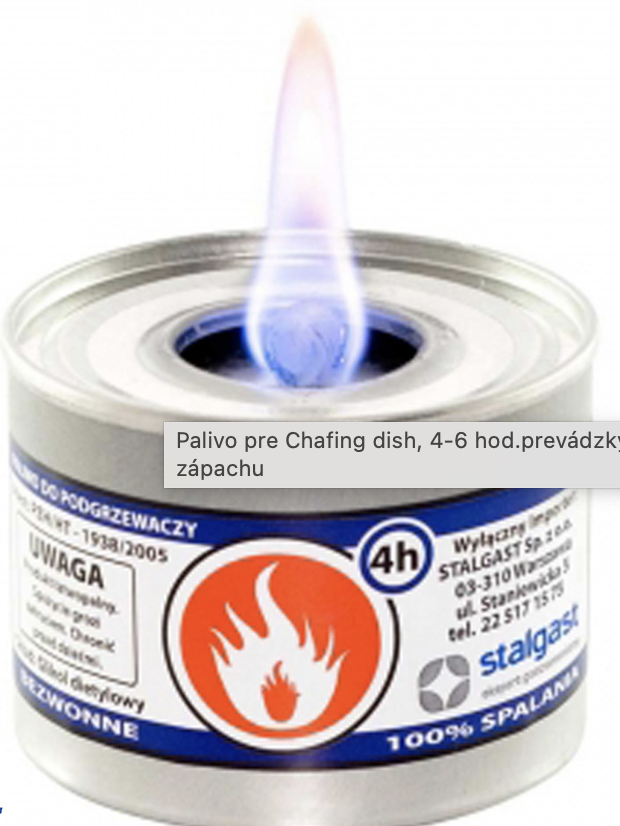 Palivo pre Chafing dish, 4-6 hod.prevádzky bez zápachu
