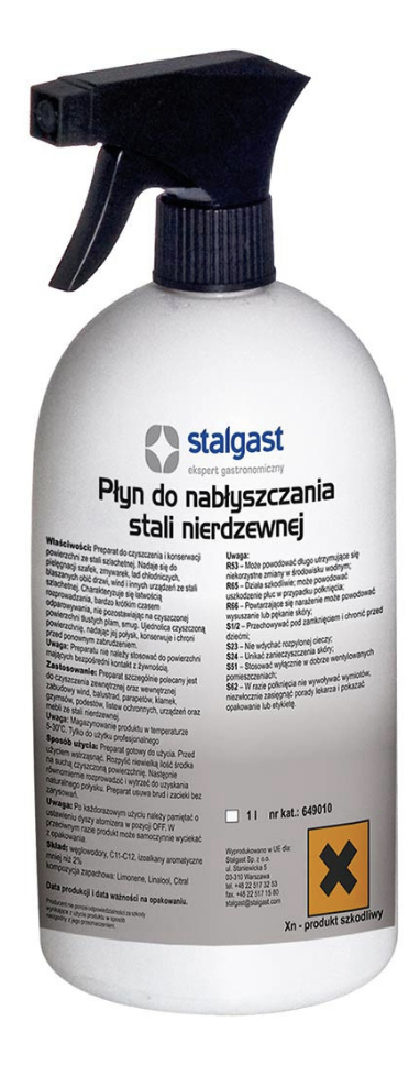 Prostriedok na leštenie nerezu 1 l