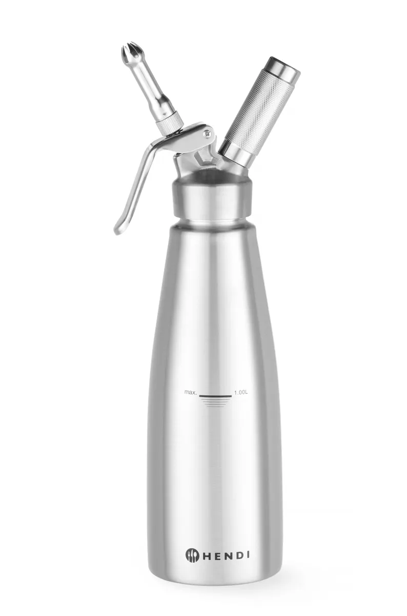 Sifónová fľaša na šľahačku, HENDI, Profi Line, 1L, ⌀98x(H)330mm