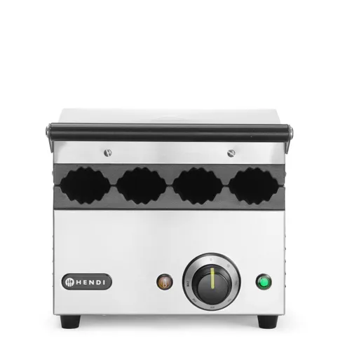 Kontaktný gril na hotdog a tortily, HENDI, 230V/1800W, 385x285x(H)254mm