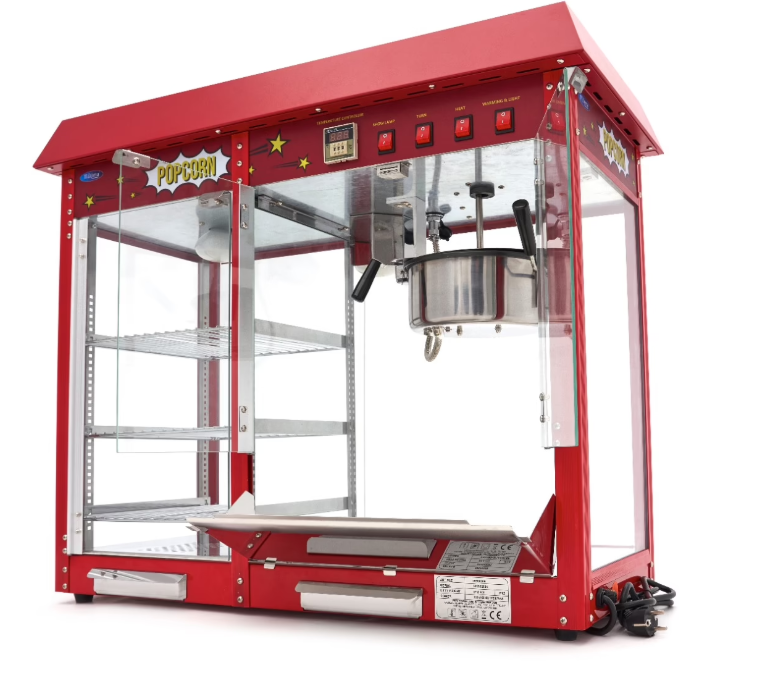 Popcornovač - 150 g - s ohrievacou vitrínou